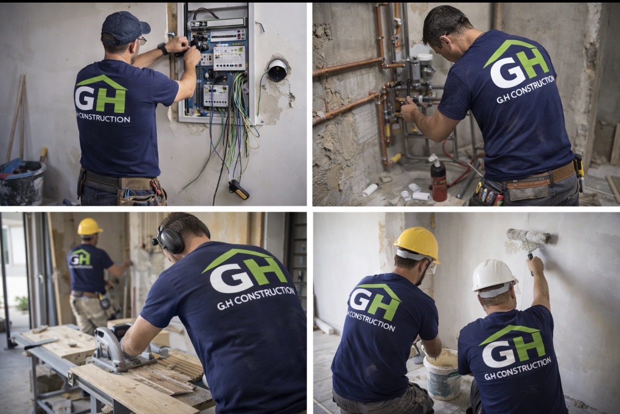 Rénovation complète par GH Construction – salon après travaux
